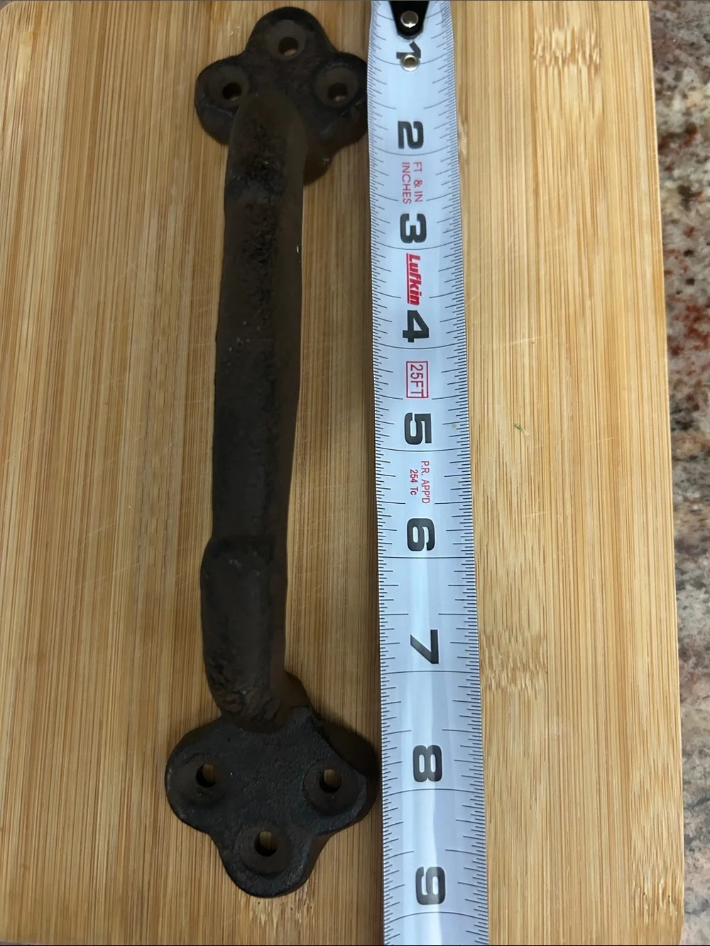 9” Cast Iron Decorative Wall Handle